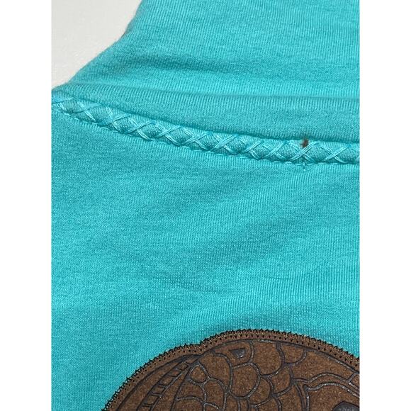 Luxirie by LRG Activewear Zip Front Aqua Sweatshirt Jacket size XL - Picture 7 of 13